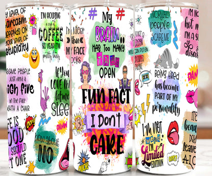 Sarcasm 20oz Tumbler