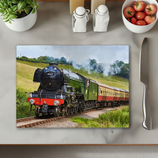 Flying Scotsman Train 1 Chopping Cutting Board