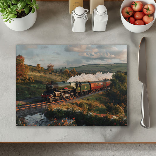 Flying Scotsman Train 2 Chopping Cutting Board