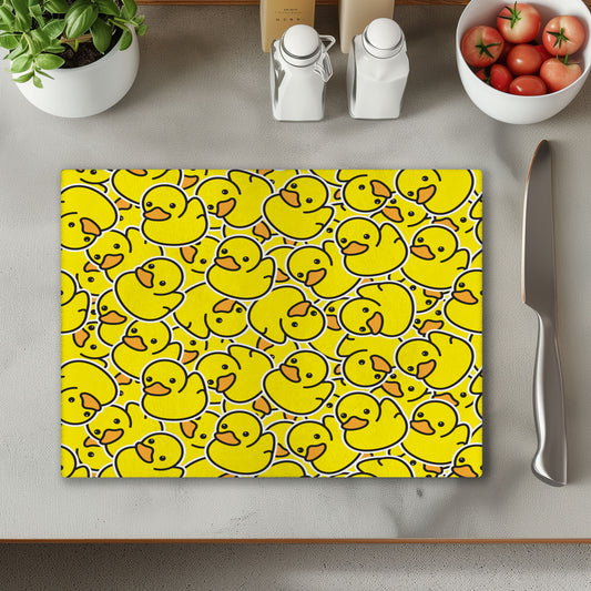 Yellow Ducks Chopping Cutting Board or Coaster