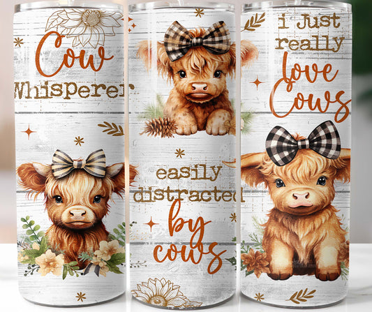 Easily Distracted By Cows 20oz Tumbler