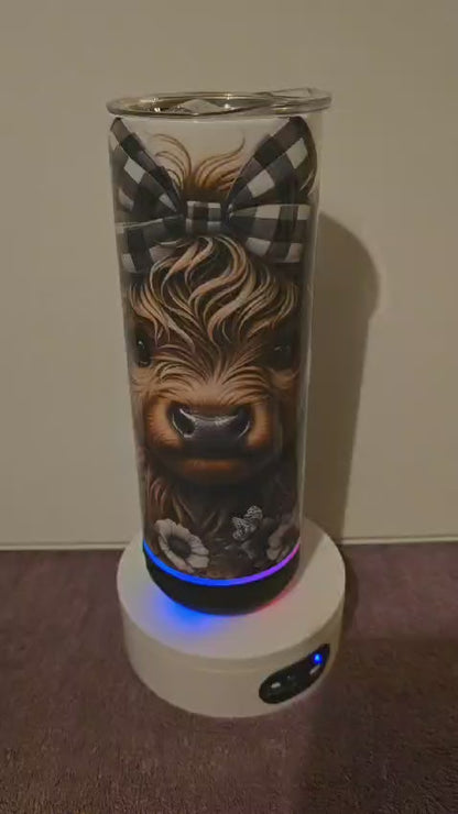 Highland Cow 20oz Bluetooth Speaker Tumbler