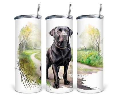 Dog Black Labrador 20oz Tumbler