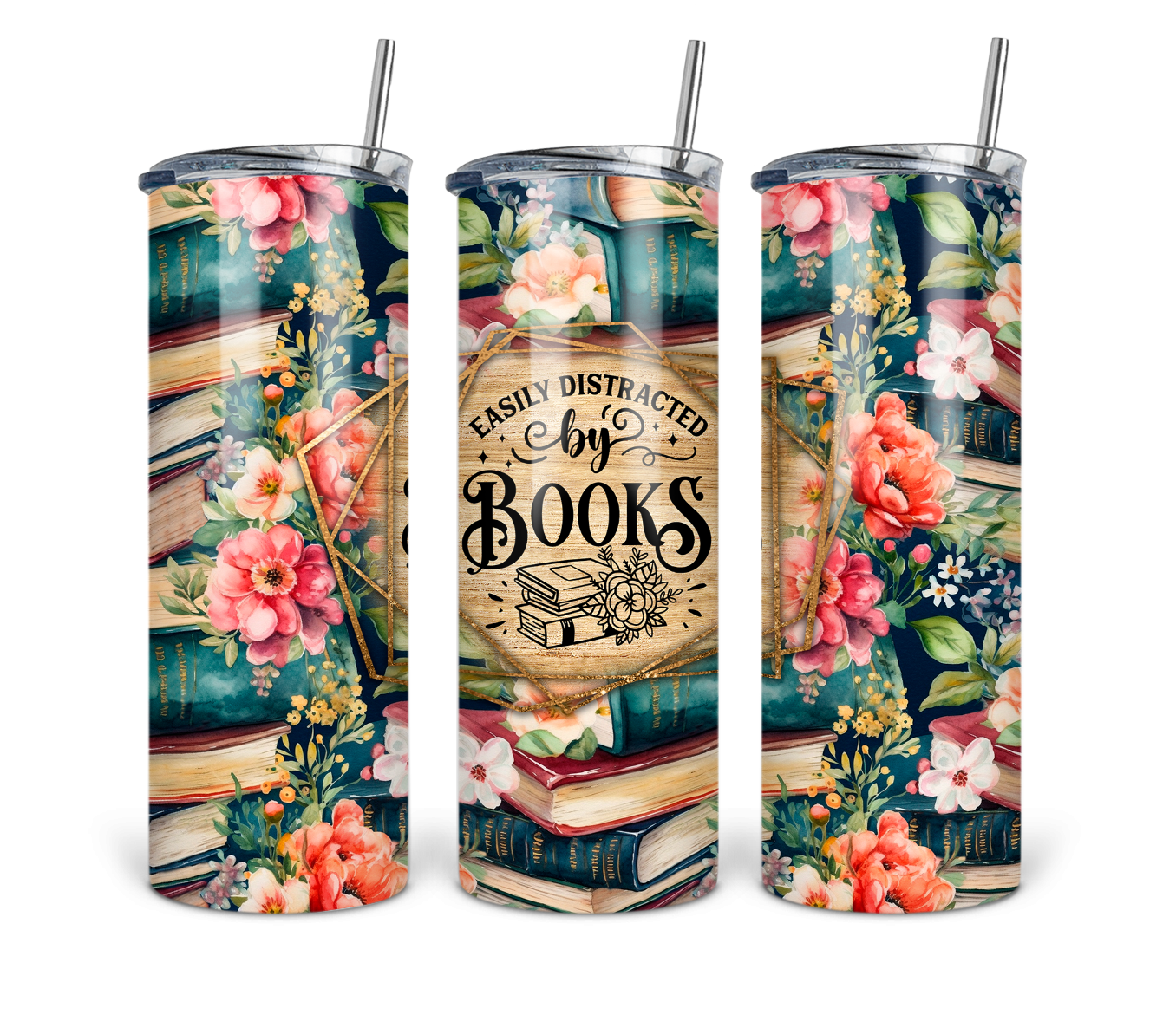 Distracted by Books 20oz Tumbler
