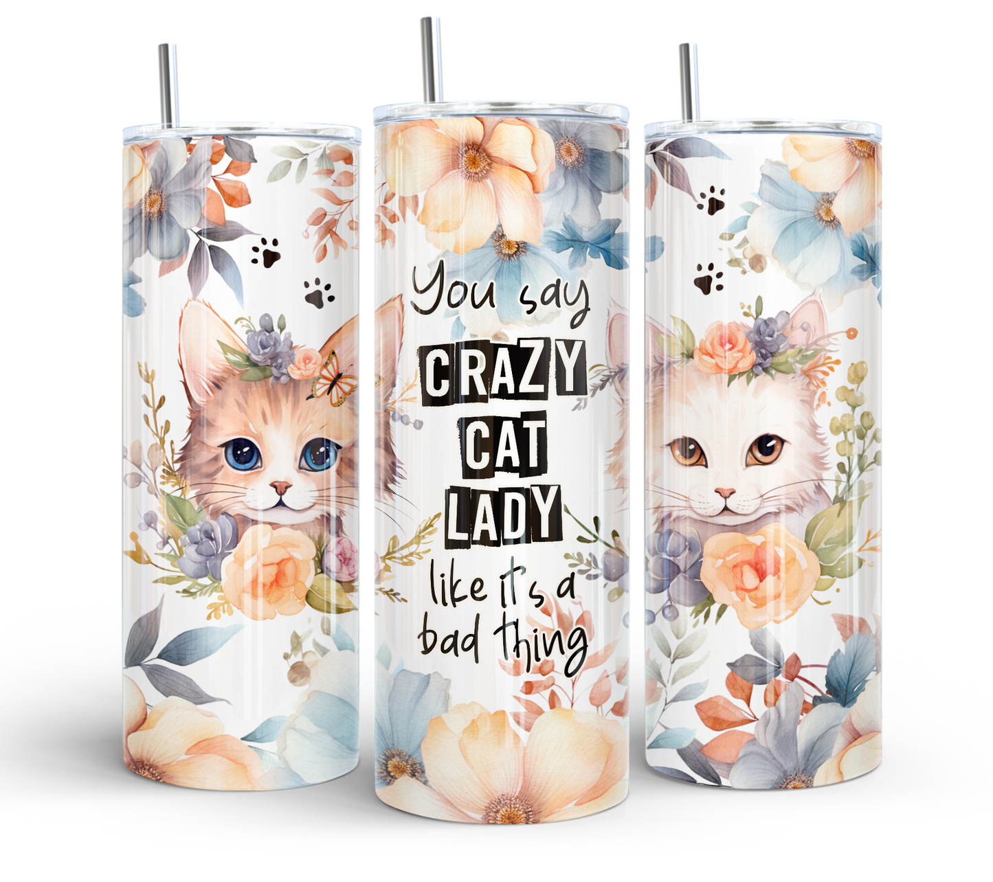 Crazy Cat Lady Bad Thing 20oz Tumbler